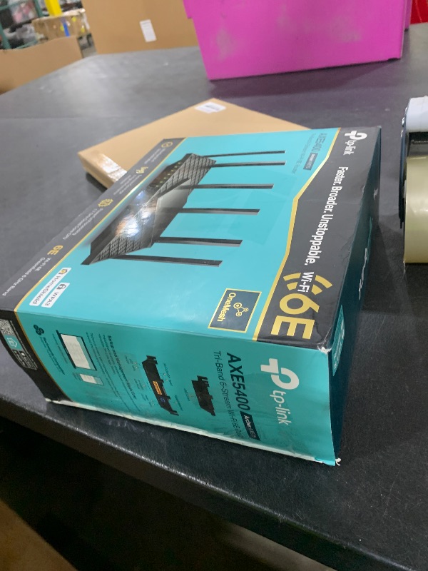 Photo 1 of TP-Link AXE5400 Tri-Band WiFi 6E Router (Archer AXE75), 2025 PCMag Editors' Choice, Gigabit Internet for Gaming & Streaming, New 6GHz Band, 160MHz, OneMesh, Quad-Core CPU, VPN & WPA3 Security