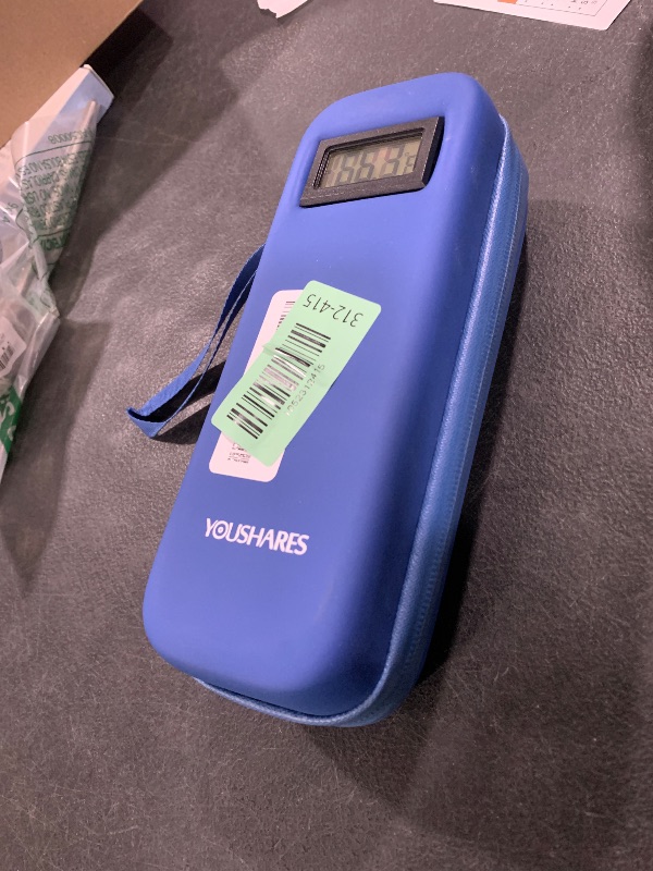 Photo 1 of YOUSHARES Insulin Cooler Travel Case with Temperature Display - Refrigerated Medicine Cooling Bag with 2 TSA Approved Ice Pack, Medication Pen Diabetic Supplies Organizer for Trip and Daily