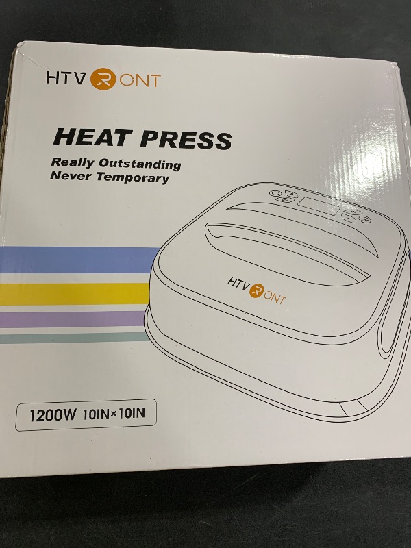Photo 1 of HTVRONT Heat Press Machine for T-Shirts, Portable Heat Press 10"X10", Iron Press for Sublimation and HTV Vinyl Shirt Press Machine for Hat, Bags, Heating Transfer Projects (Mint Green)