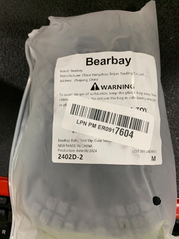 Photo 1 of Bearbay Baby Non Slip Ankle Socks with Grippers (9 Pair) for 0 months-7 years old Walking Socks for Infant Toddler Kids Boys Girls