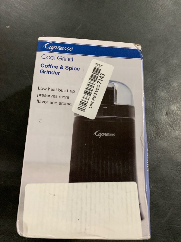 Photo 1 of Capresso Cool Grind Coffee/Spice Grinder, Black