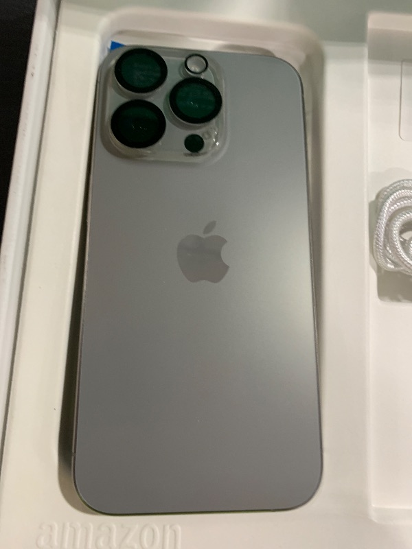 Photo 1 of Apple iPhone 15 Pro, 128GB, Natural Titanium - Unlocked (Renewed Premium)