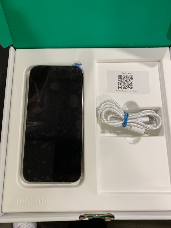 Photo 1 of Apple iPhone 15 Pro, 128GB, Natural Titanium - Unlocked (Renewed Premium)