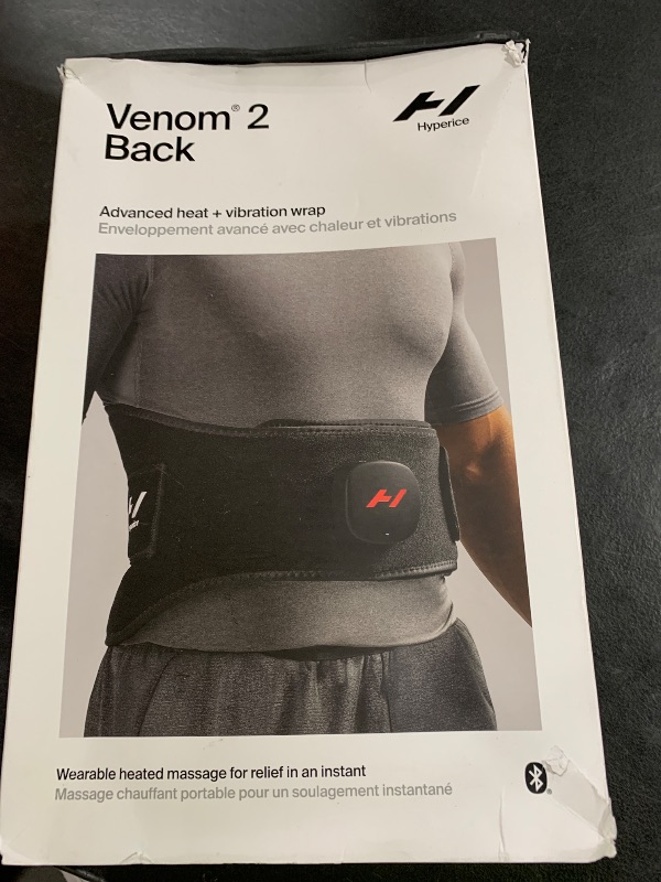 Photo 1 of Hyperice Venom 2 Back Wrap - Provides Advanced Heat and Vibration for Pain, Soreness and Inflammation - FSA-HSA
