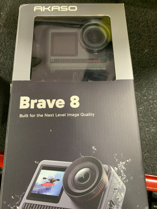 Photo 1 of AKASO Brave 8 4K60FPS Action Camera, 48MP Photo Touch Screen Waterproof Super Wide Angle 16x Slo-mo SuperSmooth Stabilization Underwater Camera with Remote Control Helmet Accessories (Brave 8)