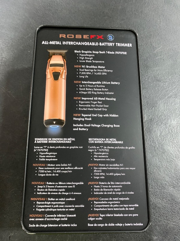 Photo 1 of BaBylissPRO FXONE Hair Trimmer with Interchangeable Battery, Electric Trimmer for Men, Titanium T-Blade for All Hair, Up to 3-Hour Runtime