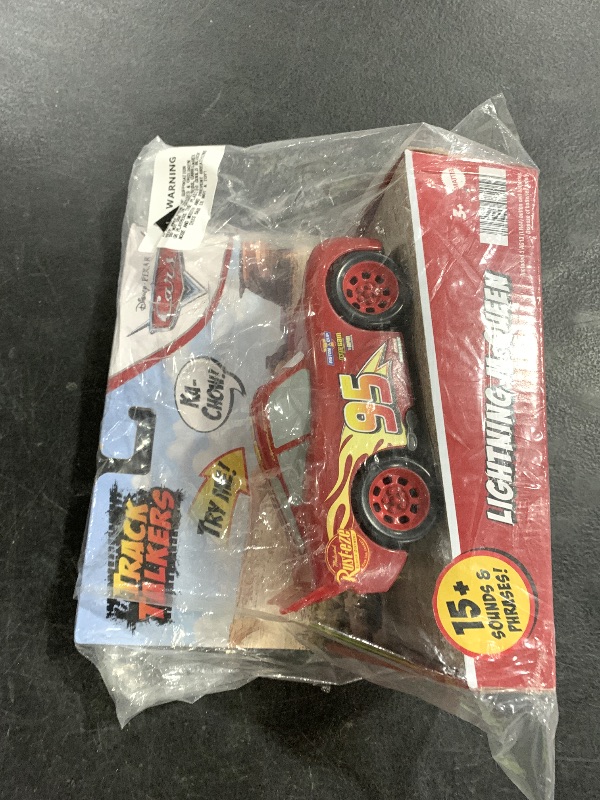 Photo 1 of Mattel Disney Pixar Cars Track Talkers Toy Vehicles, Lightning McQueen Talking Car, 5.5-inch Character Collectible