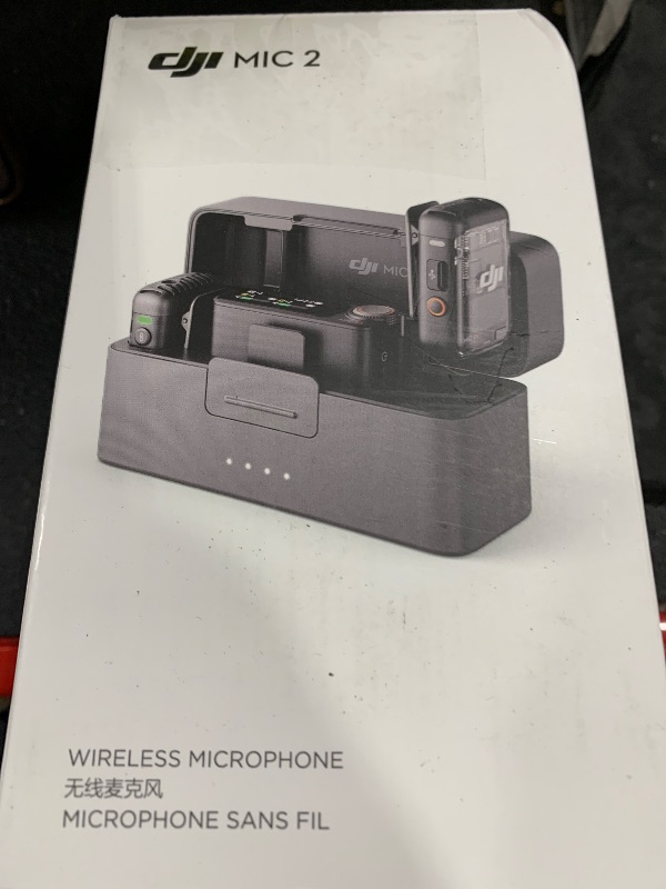 Photo 1 of DJI Mic 2 (2 TX + 1 RX + Charging Case), Wireless Lavalier Microphone, Intelligent Noise Cancelling, 32-bit Float Internal Recording, 820 ft.(250m) Range, Microphone for iPhone, Android, Camera