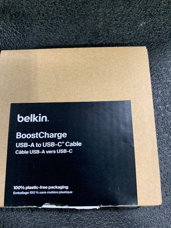 Photo 1 of Belkin USB A to USB C Cable, 3.3ft, 15W - Type C Charger, iPhone Charger Cord, Soft, Braided, Flexible for iPhone 17 & 16, Galaxy S25, Pixel 10, iPad Pro, Airpods Pro, Switch & More - Black