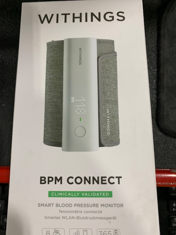 Photo 1 of Withings BPM Connect - Digital Blood Pressure Cuff & Heart Rate Monitor - Blood Pressure Machine Arm Cuff, FDA Cleared, FSA/HSA Eligible, IOS & Android