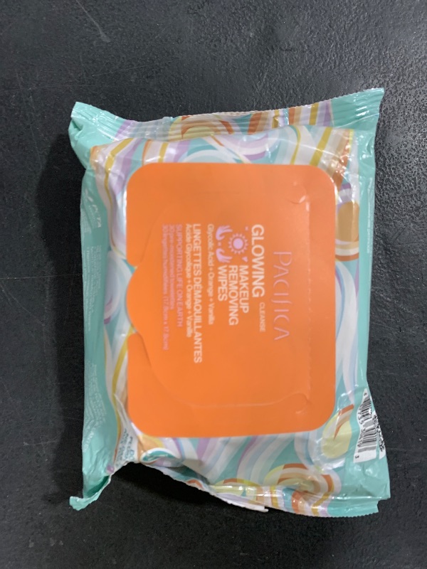 Photo 1 of Pacifica Makeup Remover Face Wipes - Daily Facial Cleansing & Exfoliating Towelettes - Biodegradable - Organic - w/ Gycolic Acid - Clean Beauty Vegan & Cruelty-Free Dermatologist Tested 30 Count