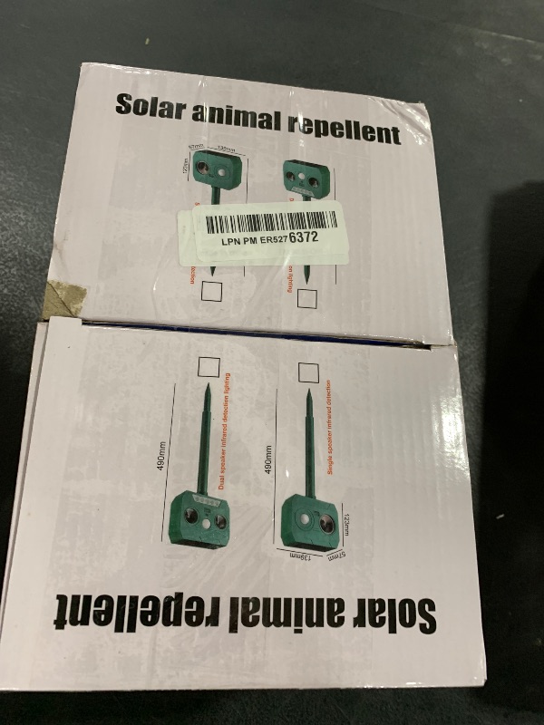 Photo 1 of 2025 Racoon Squirrel Sonic Fortress Pro Rabbit Repellent Outdoor, Solar Ultrasonic Animal Repeller Deer Deterrent with Motion Sensor&Flash Light to Scare Cat Dog Skunk Out of Garden Farm Yard(4Pack)