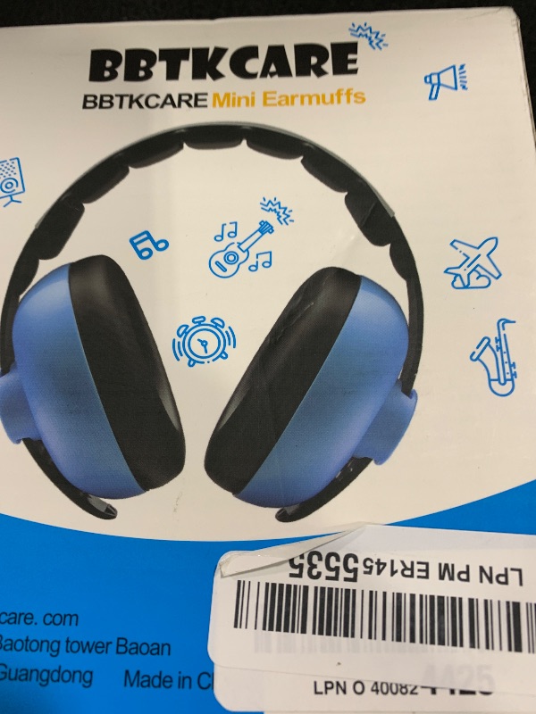 Photo 1 of BBTKCARE Baby Ear Protection Noise Cancelling Headphones for Babies for 3 Months to 3 Years (Blue)