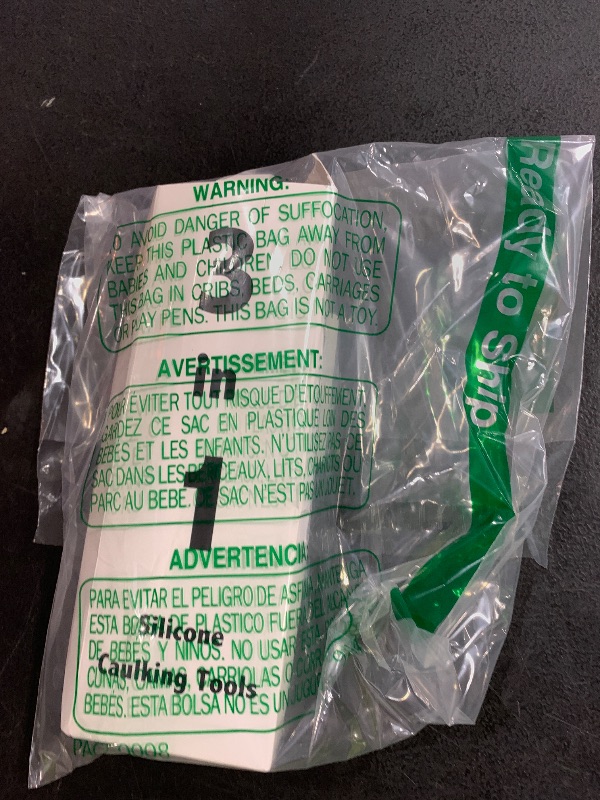 Photo 1 of 3 in 1 Silicone Caulking Tools?Stainless Steelhead?, Sealant Finishing Tool Grout Scraper, Reuse and Replace 5 Silicone Pads, Great Tools for Kitchen Bathroom Window, Sink Joint