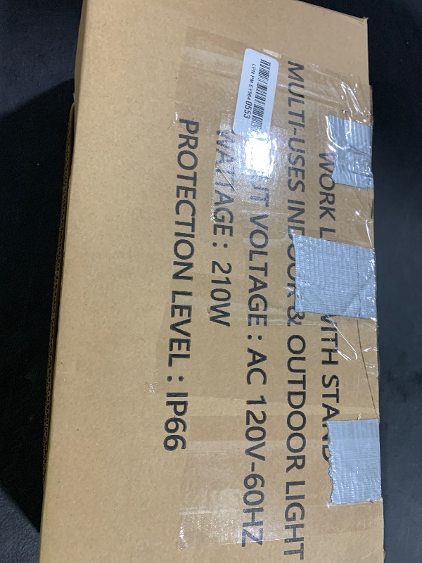 Photo 1 of 21000Lumen LED Work Lights with Stand - 3 Head Portable Work Light on Stand - IP66 Waterproof Tripod Worklights for Outdoor Indoor Job Site Workshop Garage Construction Site Lighting