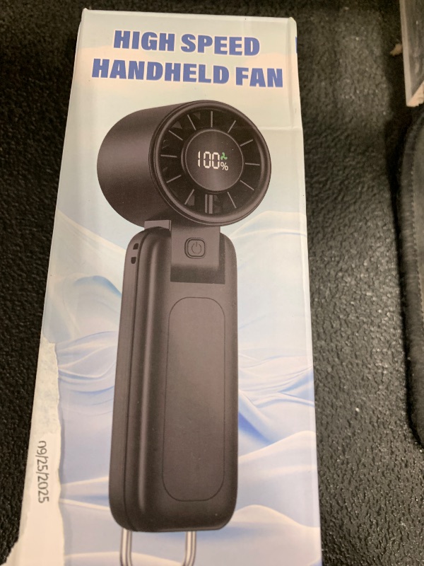 Photo 1 of 4 in 1 Portable Handheld Turbo Fan, 9000RPM High-Speed Mini, 180° Foldable, 1-100 Speeds, Up to 15H Use, 5000mAh Battery, Powerful Personal Cooling, Hand Held Fan for Travel, Indoor & Outdoor