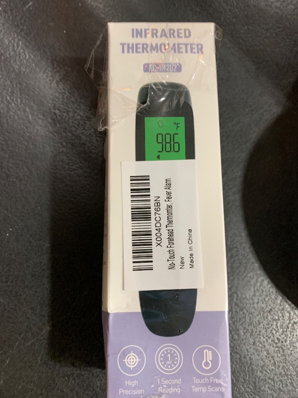 Photo 1 of ANMEATE No-Touch Forehead Thermometer for Adults, Infrared Digital Thermometer for Kids, Touchless Baby Thermometer, Accurate Reading with Large Display, Mute Mode, Memory Recall, Fever Alarm