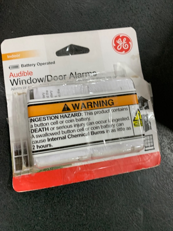 Photo 1 of GE Personal Security Window and Door Alarm, 2 Pack, DIY Protection, Burglar Alert, Wireless Chime/Alarm, Easy Installation, Home Security, Ideal for Home, Garage, Apartment and More, White, 45115