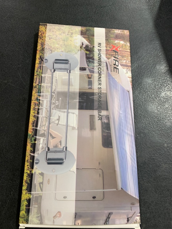 Photo 1 of ?2025 New?Adjustable 7.8-13.5 inch Rv Shower Corner Storage Bar, Stainless Steel Rv Shower Caddy for Corner Shelves in Camper, RV Bathroom Organization Must Have Accessories (2 Pack)