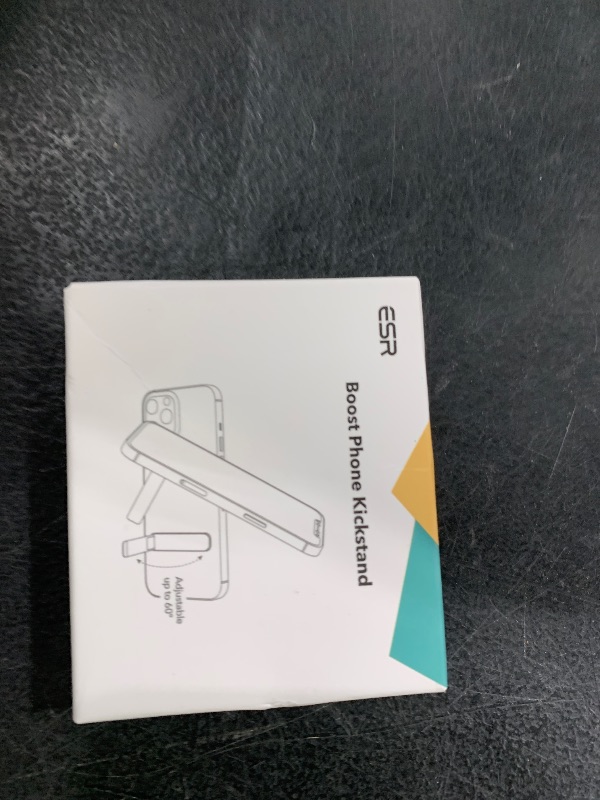 Photo 1 of ESR Boost Phone Kickstand, Vertical and Horizontal Stand, Adjustable Angle, Compatible with iPhone Air 17 Pro Max, iPhone 16/15/14/13/12, Samsung Galaxy S25/S24/S23 Series, Google, Black