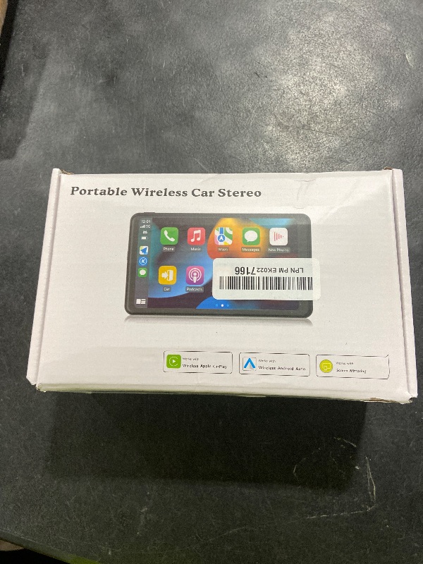 Photo 1 of ?Hieha? 2025 Wireless Portable Carplay and Android Auto, Carplay Screen for Car with Mirror Link/AUX/FM,7" Touchscreen Bluetooth 5.0, Marine Stereos for All Vehicles