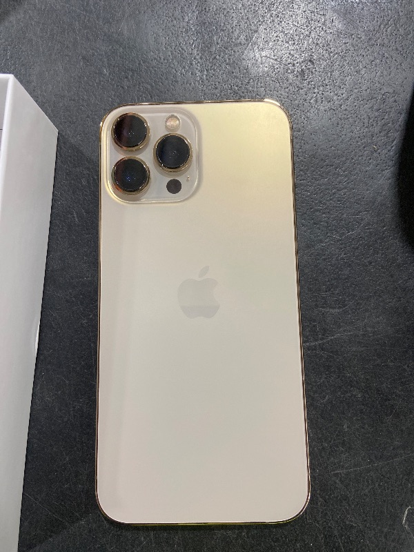 Photo 1 of Apple iPhone 13 Pro Max, 128GB, Gold - Unlocked (Renewed)