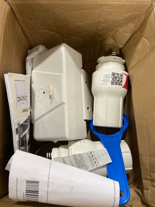 Photo 1 of Aquasana Under Sink Water Filter System - Reduces PFAS, Lead, & Chlorine in Drinking Water - Under Counter Claryum Filtration for Kitchen - 2-Stage - Chrome Faucet - AQ-5200.56