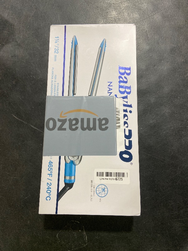 Photo 1 of BabylissPRO Nano Titanium Prima Ionic Hair Straightener, Curl and Straighten Hair With One Professional Tool, Blue