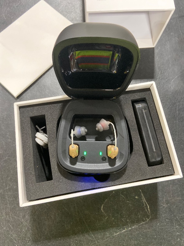 Photo 1 of Hearing Aids for Seniors Rechargeable with Noise Cancelling, Hearing Amplifier with 5 Levels of Volume Adjustmen, Simple to Operate and Hear Clear Sound