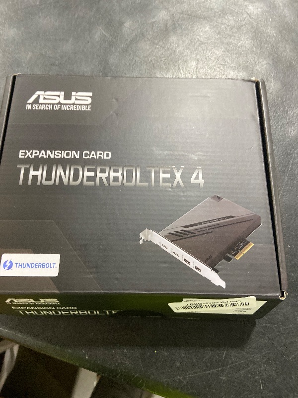 Photo 1 of ASUS ThunderboltEX 4 with Intel® Thunderbolt™ 4 JHL 8540 Controller, 2 USB Type-C Ports, up to 40Gb/s bi-Directional Bandwidth, DisplayPort 1.4 Support, up to 100W Quick Charge, Black