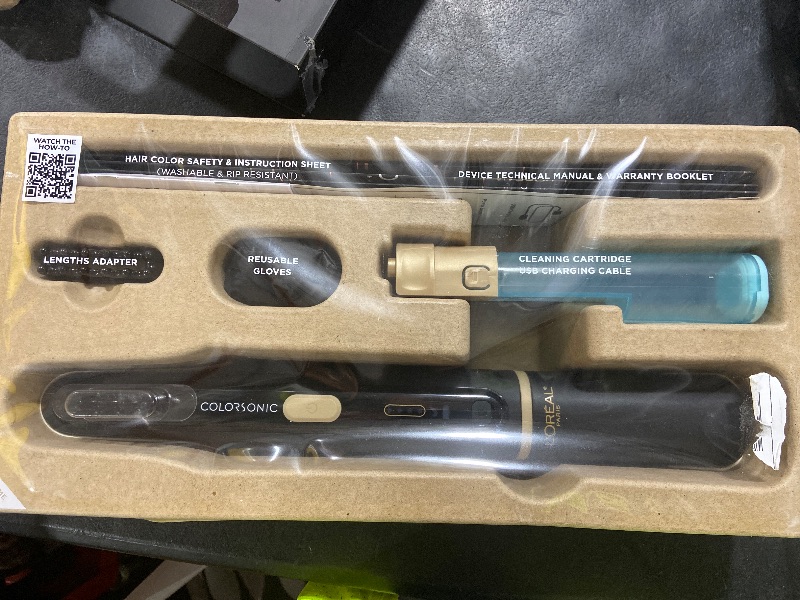 Photo 1 of L'Oreal Paris Colorsonic Permanent Hair Dye Coloring Device for Root Touch Up, All Over Color, and Gray Coverage, Mistake-Free Application (Hair Color Cartridge Sold Separately)