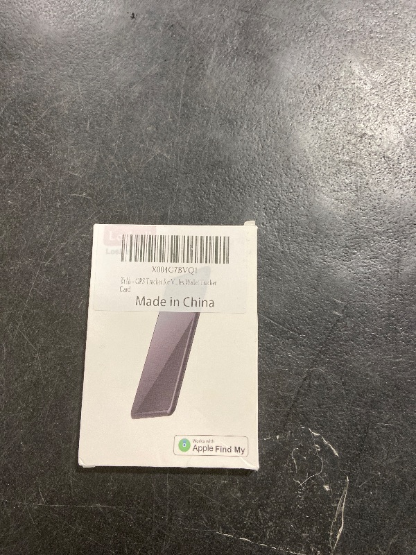 Photo 1 of GPS Wallet Tracker Card?GPS Vehicle Tracker - Rechargeable & Slim Design, Works with Apple Find My (iOS Only) - Perfect for Luggage Tags, Passports & Phones - IP68 Waterproof Item Finder