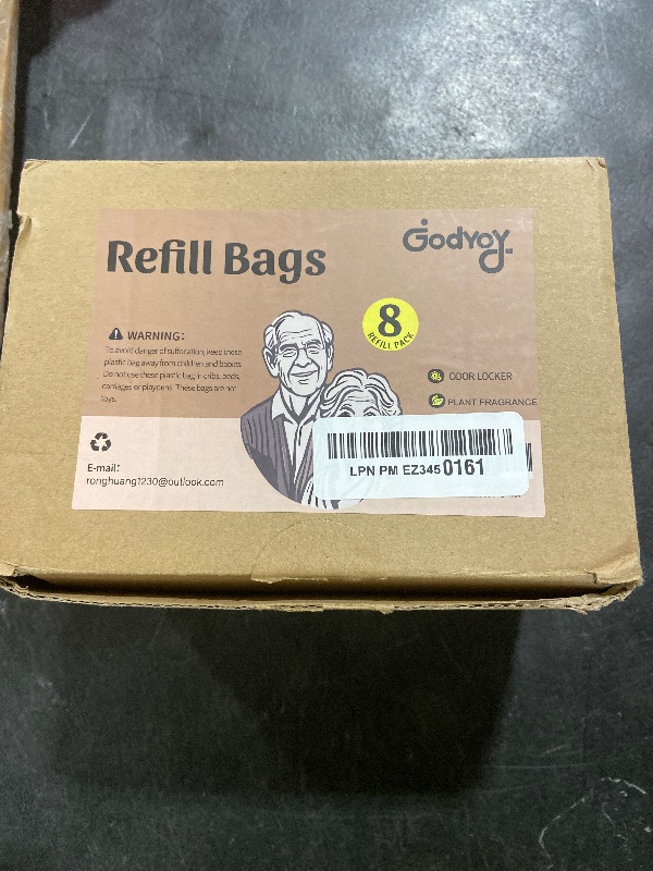Photo 1 of Adult Diaper Liner Refills Compatible with Janibell Akord 280 Slim 8 Pack for 2860 Diapers(Extra 10% Length&30% Thickness) Incontinence Disposal System Plant Scent to Eliminate Waste/Odor Resistant