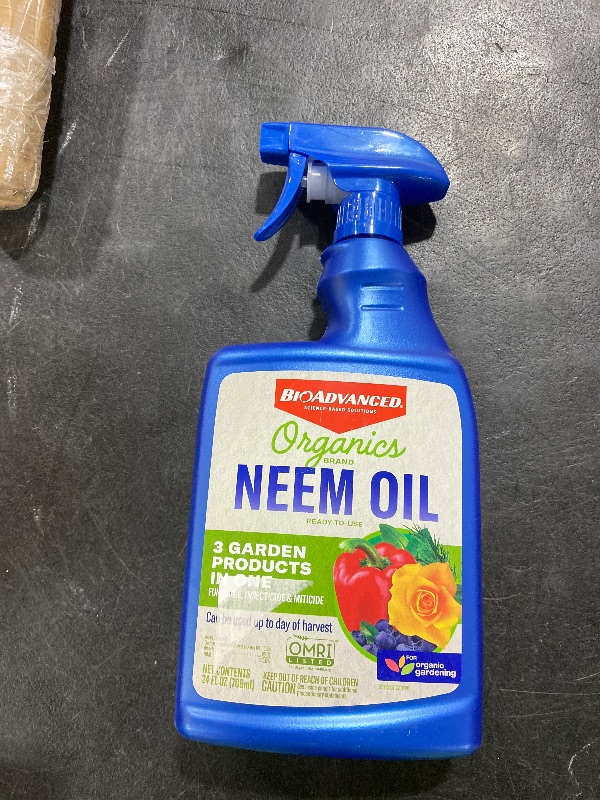 Photo 1 of BioAdvanced Organics Brand Neem Oil, Ready-to-Use, 24 oz