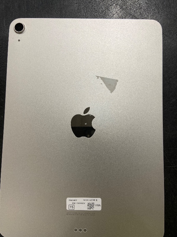 Photo 1 of Apple 2022 iPad Air (10.9-inch, Wi-Fi, 64GB) - Starlight (Renewed)