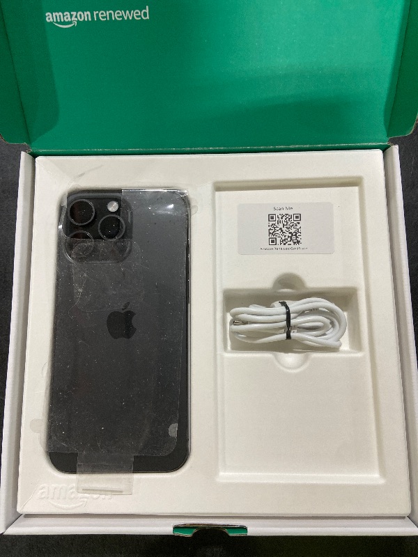 Photo 1 of Apple iPhone 15 Pro Max, 256GB, Black Titanium - Unlocked (Renewed Premium)