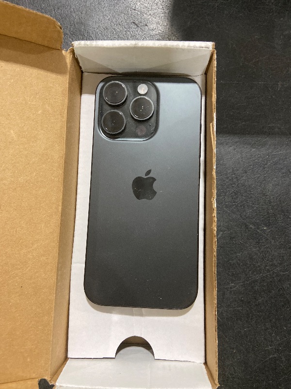 Photo 1 of Apple iPhone 16 Pro, US Version, 128GB, Black Titanium - Unlocked (Renewed)