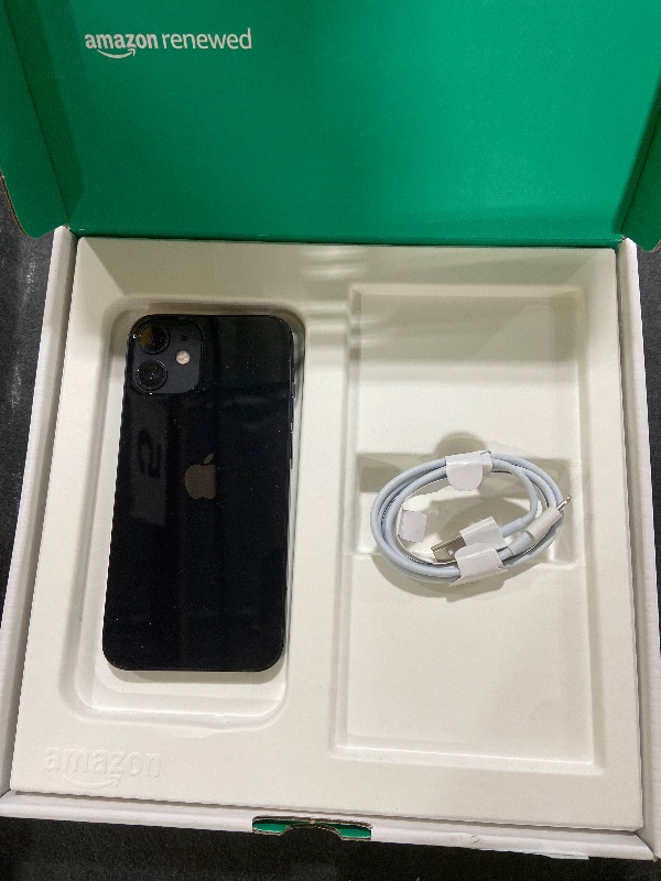 Photo 1 of Apple iPhone 12 Mini, 64GB, Black - Unlocked (Renewed Premium)