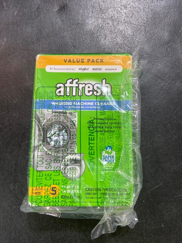 Photo 1 of Affresh Washing Machine Cleaner, Cleans Front Load and Top Load Washers, Including HE, 5 Tablets