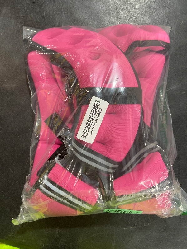 Photo 1 of ZELUS Weighted Vest, 6lb/8lb/12lb/16lb/20lb/25lb/30lb Weight Vest with Reflective Stripe for Workout, Strength Training, Running, Fitness, Muscle Building, Weight Loss, Weightlifting, Pink(16 lb)