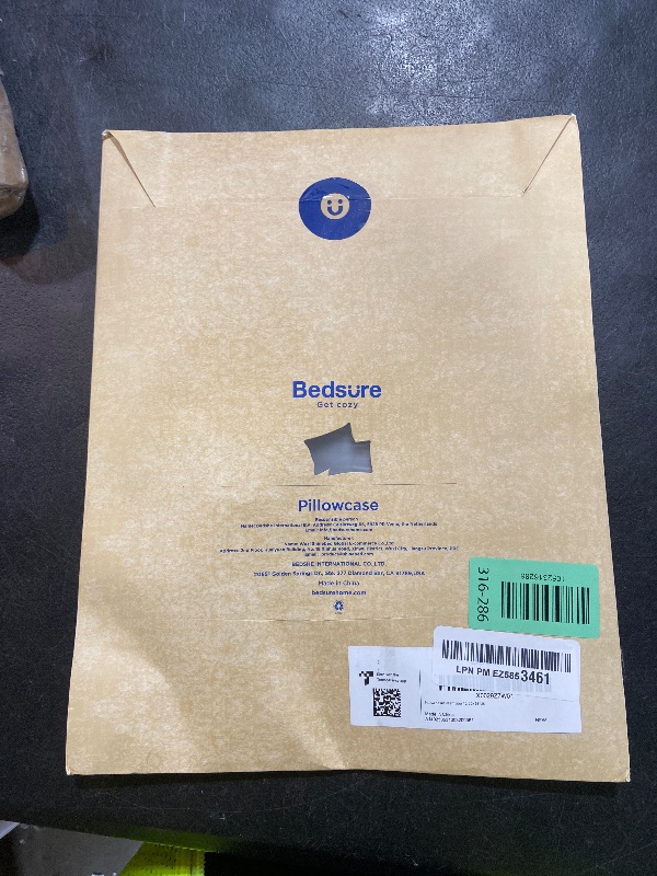 Photo 1 of Bedsure Cooling Pillow Cases Standard Size, Rayon Derived from Bamboo Standard Pillowcases Set of 2, Breathable & Silky Soft Bedding Pillow Covers with Envelope Closure, Silver Grey, 20x26 Inches