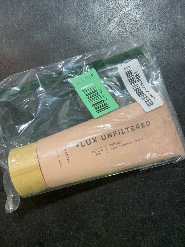 Photo 1 of + Lux Unfiltered N°32 Deep Gradual Self Tanner, Hydrating Self Tanning Lotion with Shea Butter & Squalane - Non-Sticky, No Transfer, Natural-Looking Tan - Vegan & Cruelty-Free Sunless Tanner - Santal
