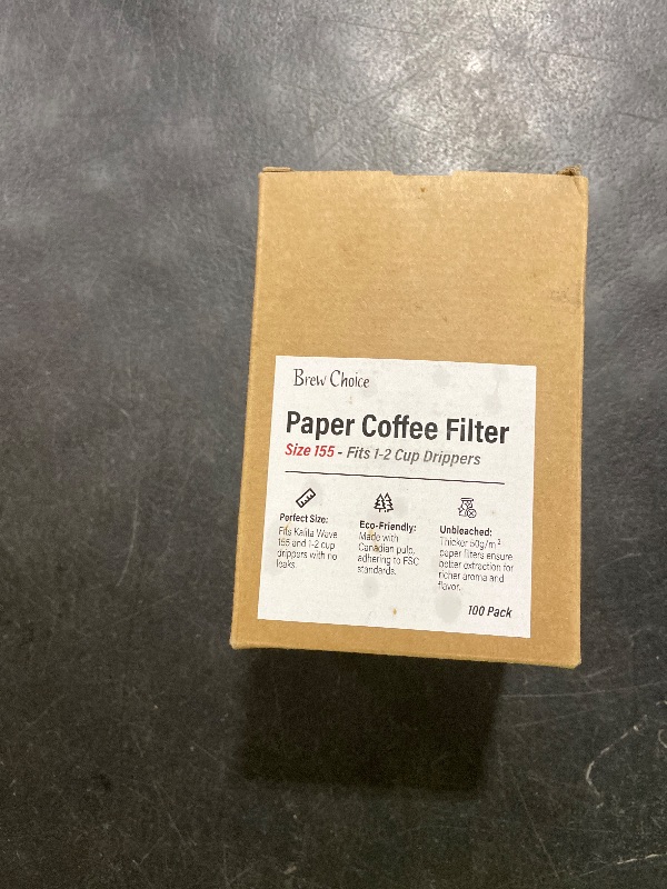 Photo 1 of Disposable Small Coffee Filters,100PCS Unbleached Basket Coffee Paper Filter for Ninja Pods & Grounds Specialty Single-Serve Coffee Maker PB051 PB041, Kalita Wave Dripper 155, Pour Over Coffee Maker