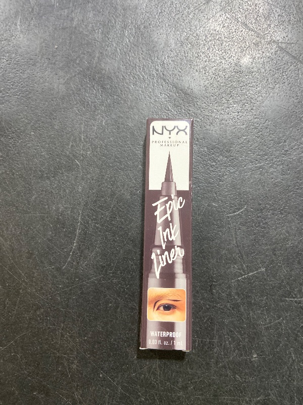 Photo 1 of NYX PROFESSIONAL MAKEUP Epic Ink Liner, Waterproof Liquid Eyeliner with Vegan Formula - Dark Chocolate (Dark Brown Matte)
