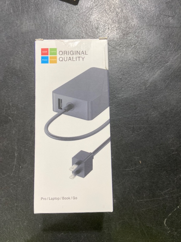 Photo 1 of 65W Charger Compatible with Microsoft Surface Pro 11, 10, 9, 8, 7+, 7, 6, 5, 4, 3, X, Power Adapter for Windows Surface Laptop 7/6/5/4/3/2/1, Go Tablet, Book 3/2/1, Support 44W, 36W, LED, 10FT