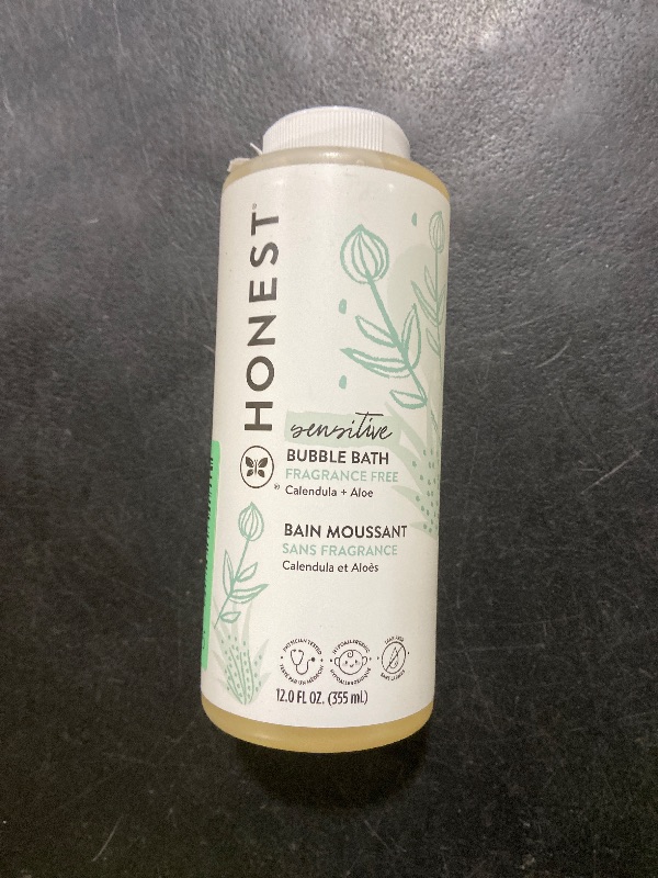 Photo 1 of The Honest Company Foaming Bubble Bath | Gentle for Baby | Naturally Derived, Tear-free, Hypoallergenic | Fragrance Free Sensitive, 12 fl oz