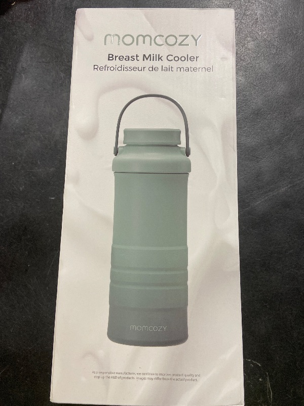 Photo 1 of Momcozy 22oz Portable Breast Milk Cooler for Outdoor, Life Saver with 360° Total Cooling for 24 Hours, Larger Capacity Travel Breastmilk Chiller with 2pcs Baby Bottles for Breastmilk Storage, Green