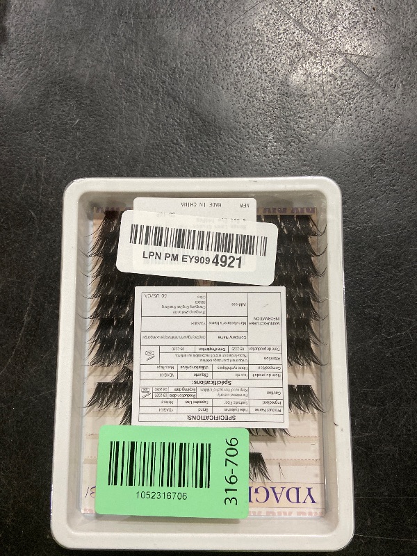 Photo 1 of Manga Lash Cluster Fairy Wispy Eyelash Clusters Fox Eye Spiky Cluster Eyelash Extensions Natural Lash Extension Long 12-20mm DIY Anime Individual Lashes Cat Eye 144Pcs