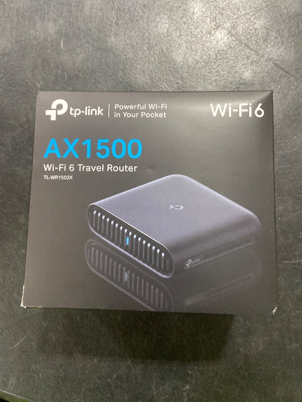 Photo 1 of TP-Link Ultra-Portable Wi-Fi 6 AX1500 Travel Router TL-WR1502X | Easy Public WiFi Sharing | Hotel/RV/Travel Approved | Phone WiFi Tether | USB C Powered | Multi-Mode | Tether App | Durable Design