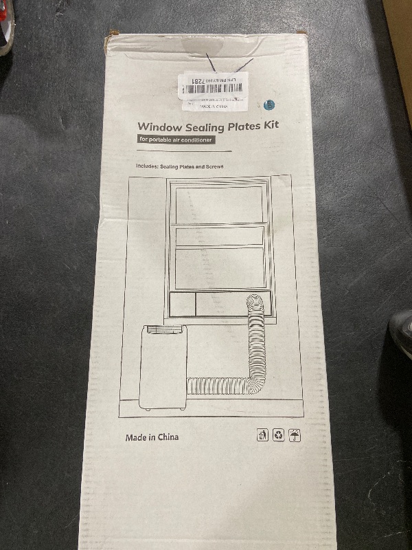 Photo 1 of Daisypower Portable Air Conditioner Window Kit, Adjustable Seal Panels for Portable AC Hose with 5" Diameter, Window Vent Kit for Sliding Windows
